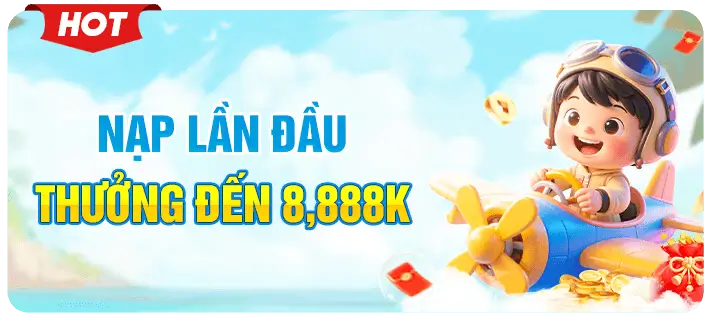 FLY88 nạp đầu thưởng 8888k